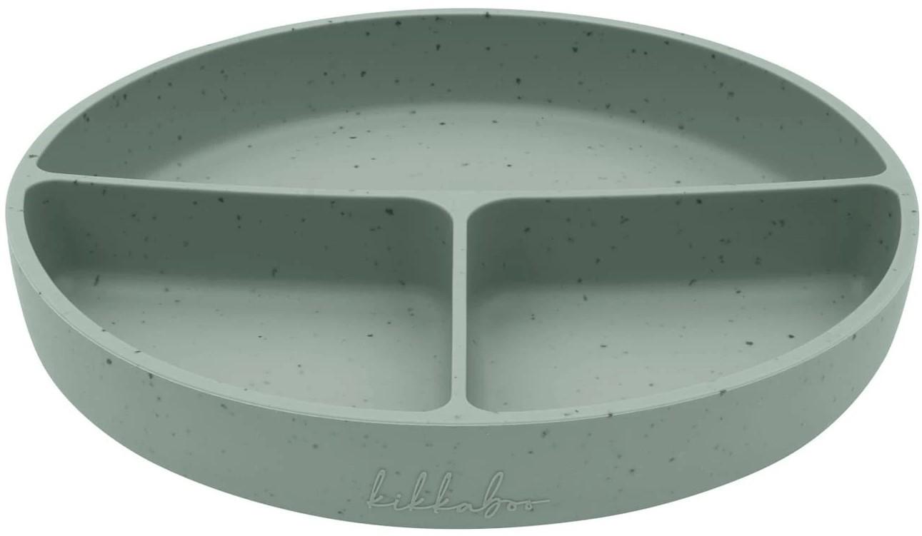 Farfurie Kikka Boo Platinum Silicone Sage