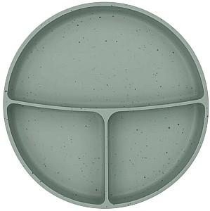 Farfurie Kikka Boo Platinum Silicone Sage