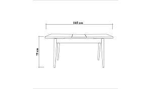 Set de masa si scaune Trendy Vina 0900 Nuc (Maro)/Piatra