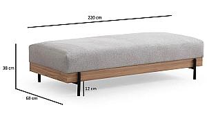 Bancheta Trendy Eti Oak Gri