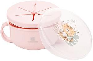 Set de recipiente alimentare Kikka Boo Savanna Pink 380 ml