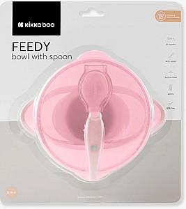 Farfurie Kikka Boo Feedy Pink