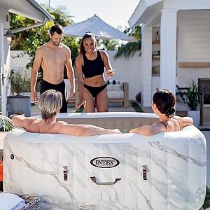 Piscina Intex Jacuzzi SPA Calacatta Dual Zone Deluxe