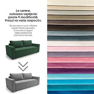 Canapea Aurus Loft 235 cm (tick-tac) Albastru Inchis