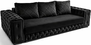 Canapea Aurus Soft Lux 245 cm (tick-tac) Negru
