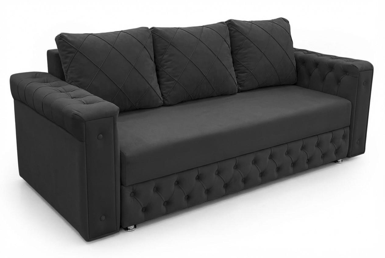 Canapea Aurus Dolce 235 cm (delfin) Negru