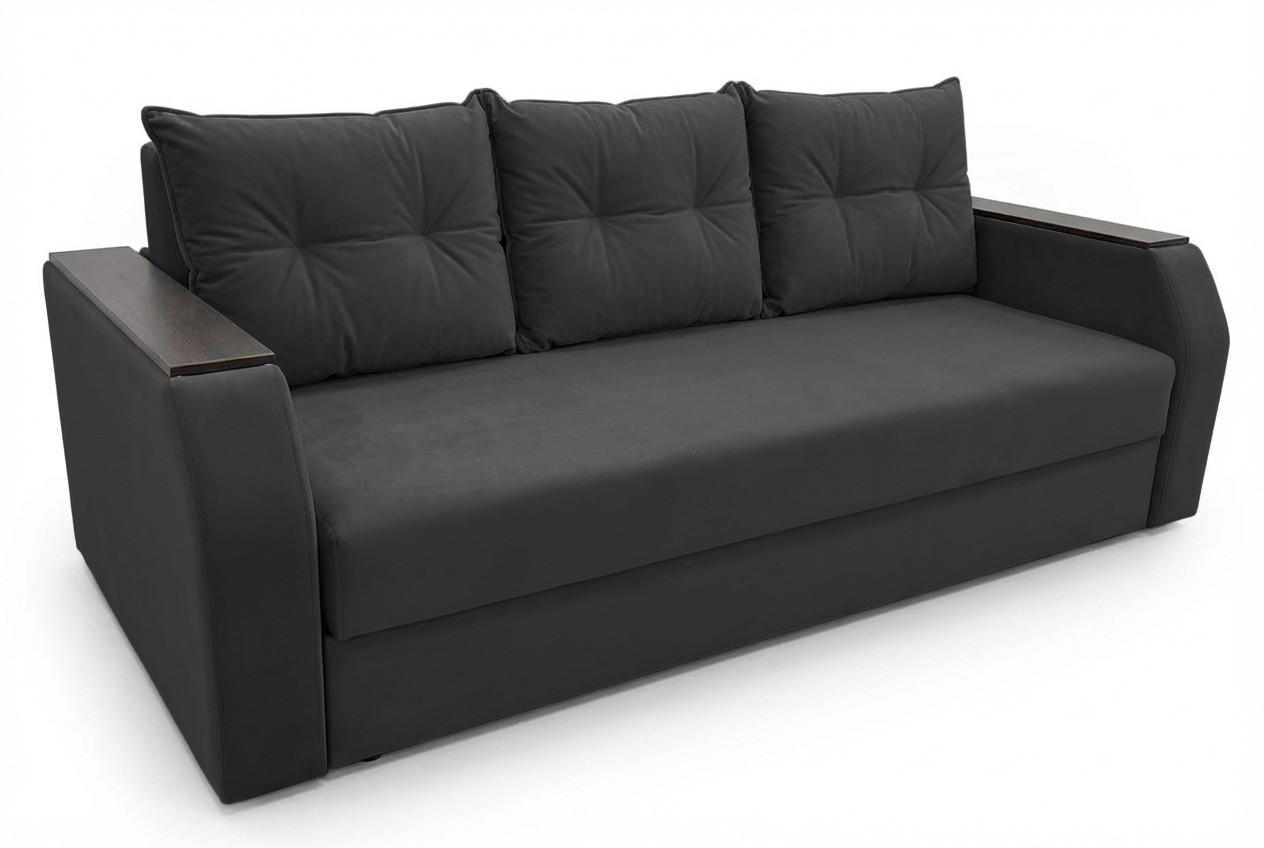 Canapea Aurus Clever 225 cm (tick-tac) Negru