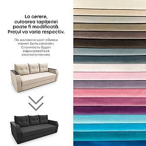 Canapea Aurus Clever 225 cm (tick-tac) Oranj