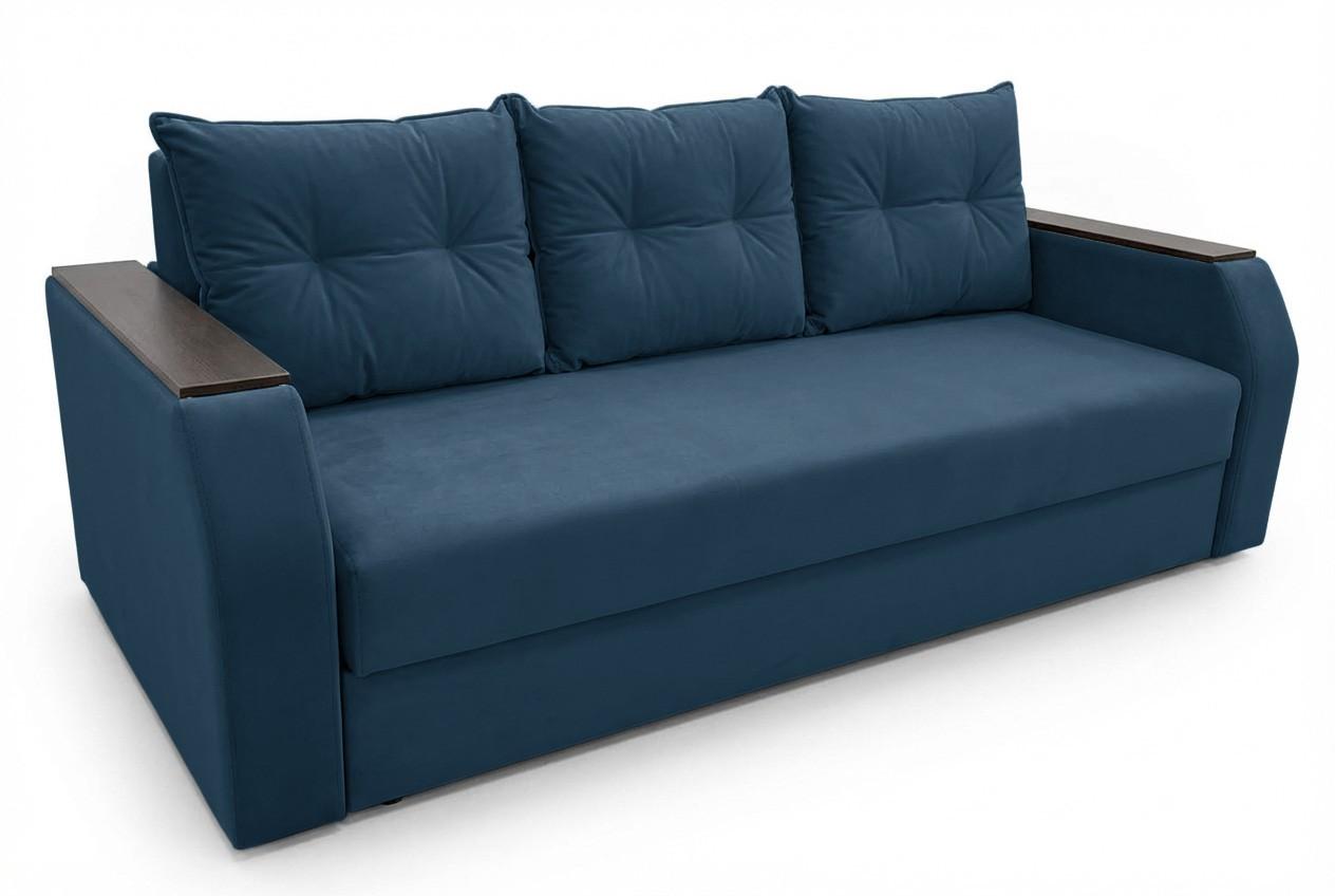 Canapea Aurus Clever 225 cm (tick-tac) Albastru inchis