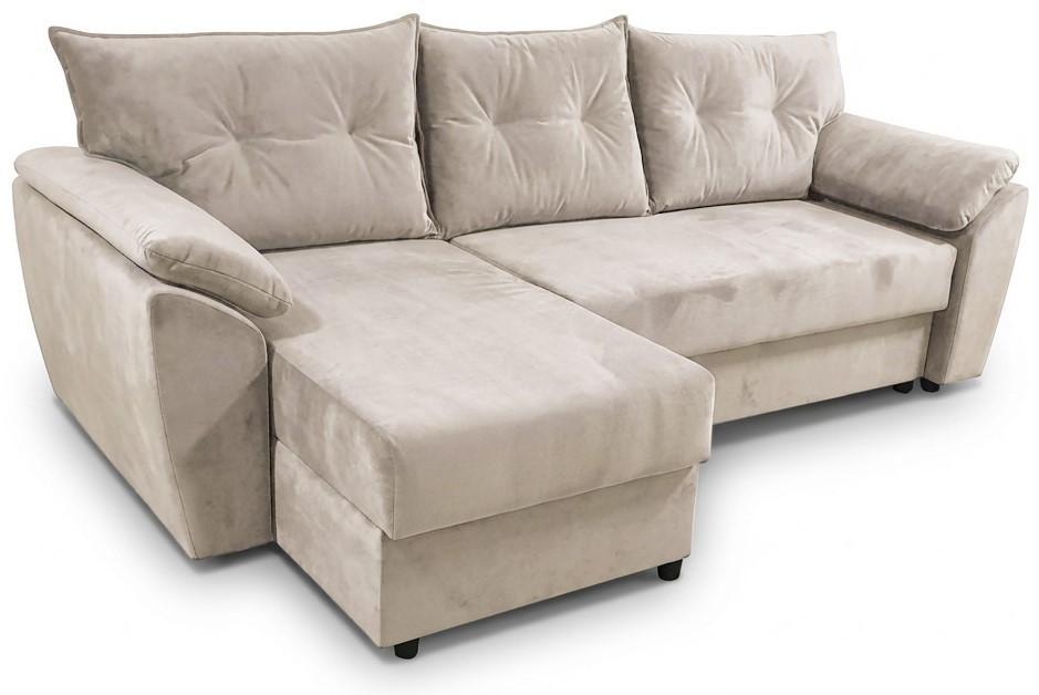 Canapea coltar Aurus Viva 256x150 cm (tick-tac) Bej