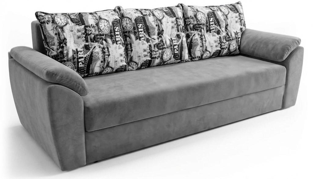 Canapea Aurus Viva 238 cm (delfin) Desen / Gri