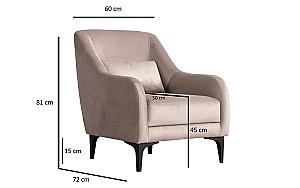 Fotoliu Trendy Astana Bej