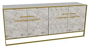 Comoda Trendy Polka Auriu/Alb