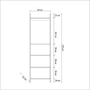 Dulap penal Trendy Dynamic 08 Pinul Atlantic (Maro)