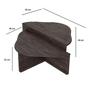 Masuta de cafea, reviste Trendy Altopiano Antracit (Gri)