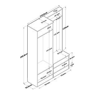 Antreu Trendy P6 M5 2423 Alb/Nuc (Maro)
