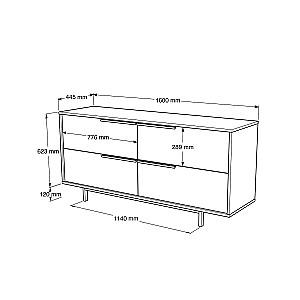 Comoda Trendy ON3-S Nuc (Maro)