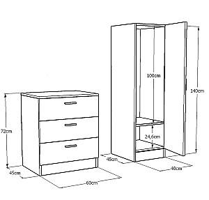 Comoda Trendy CC6-AA Pin Atlantic (Maro)/Antracit (Gri)