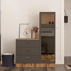 Comoda Trendy CC6-AA Pin Atlantic (Maro)/Antracit (Gri)