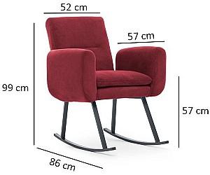 Fotoliu Trendy Kono Rosu