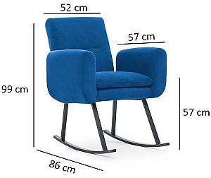 Fotoliu Trendy Kono Albastru