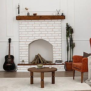 Masuta de cafea, reviste Trendy Ida 70 Nuc (Maro)