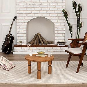 Masuta de cafea, reviste Trendy Ida 70 Castan (Maro)