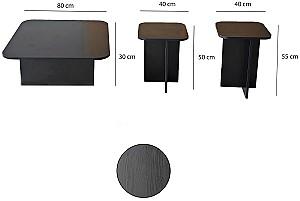 Masuta de cafea, reviste Trendy Blues Negru