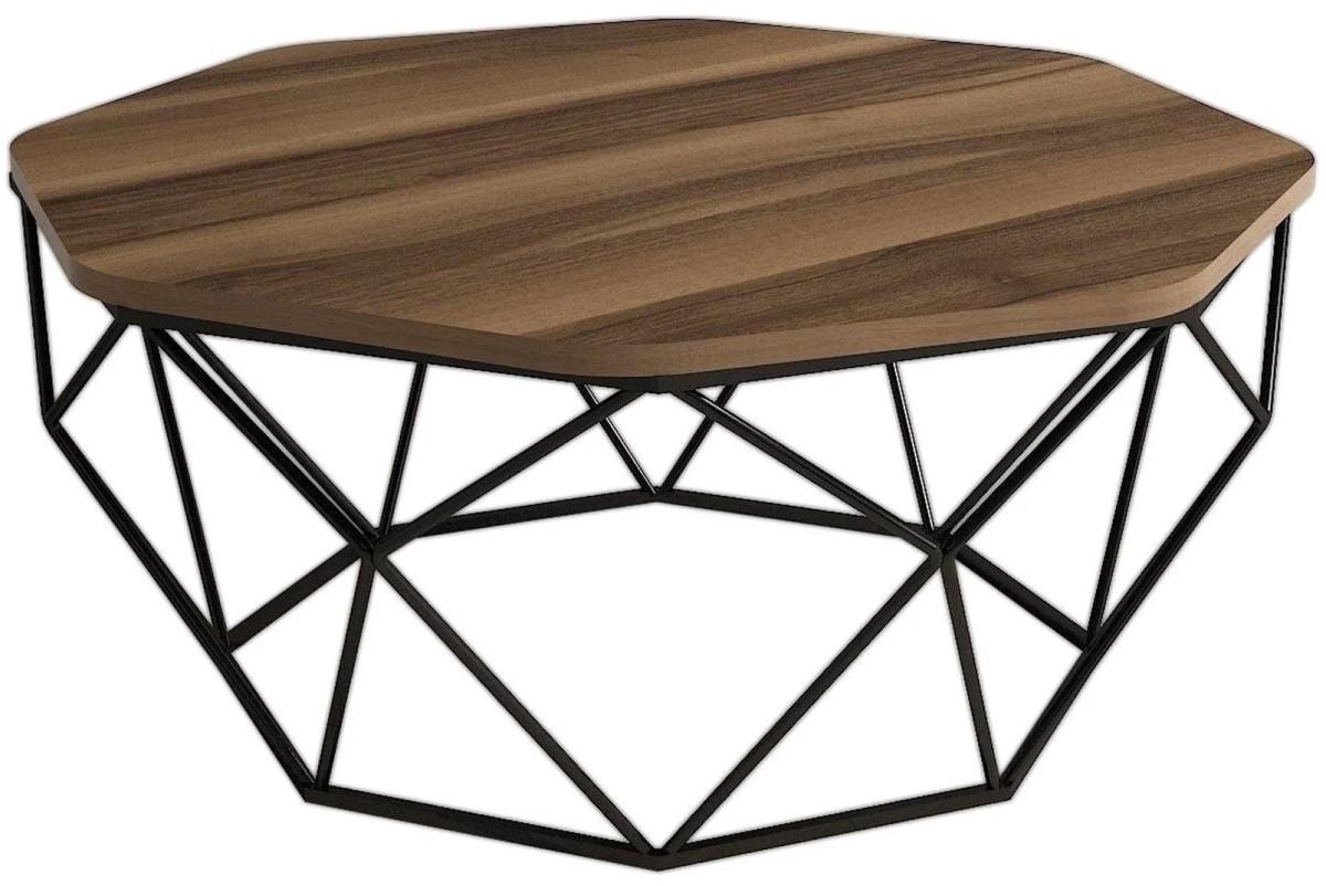 Masuta de cafea, reviste Trendy Diamant Nuc (Maro)