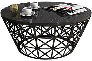 Masuta de cafea, reviste Trendy Stil Marmura neagra