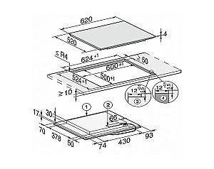 Plita incorporabila electrica Miele KM 7564 FL
