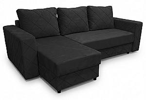 Canapea coltar Aurus Cristal 255x150 cm (tick-tac) Negru