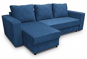 Canapea coltar Aurus Cristal 255x150 cm (tick-tac) Albastru