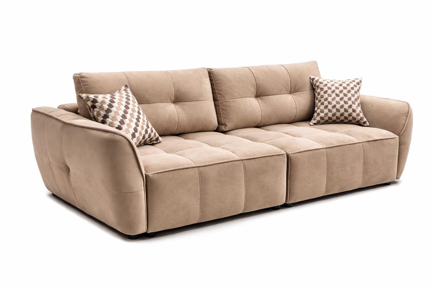 Canapea Aurus Harmony 250 cm (tick-tac) Maro deschis