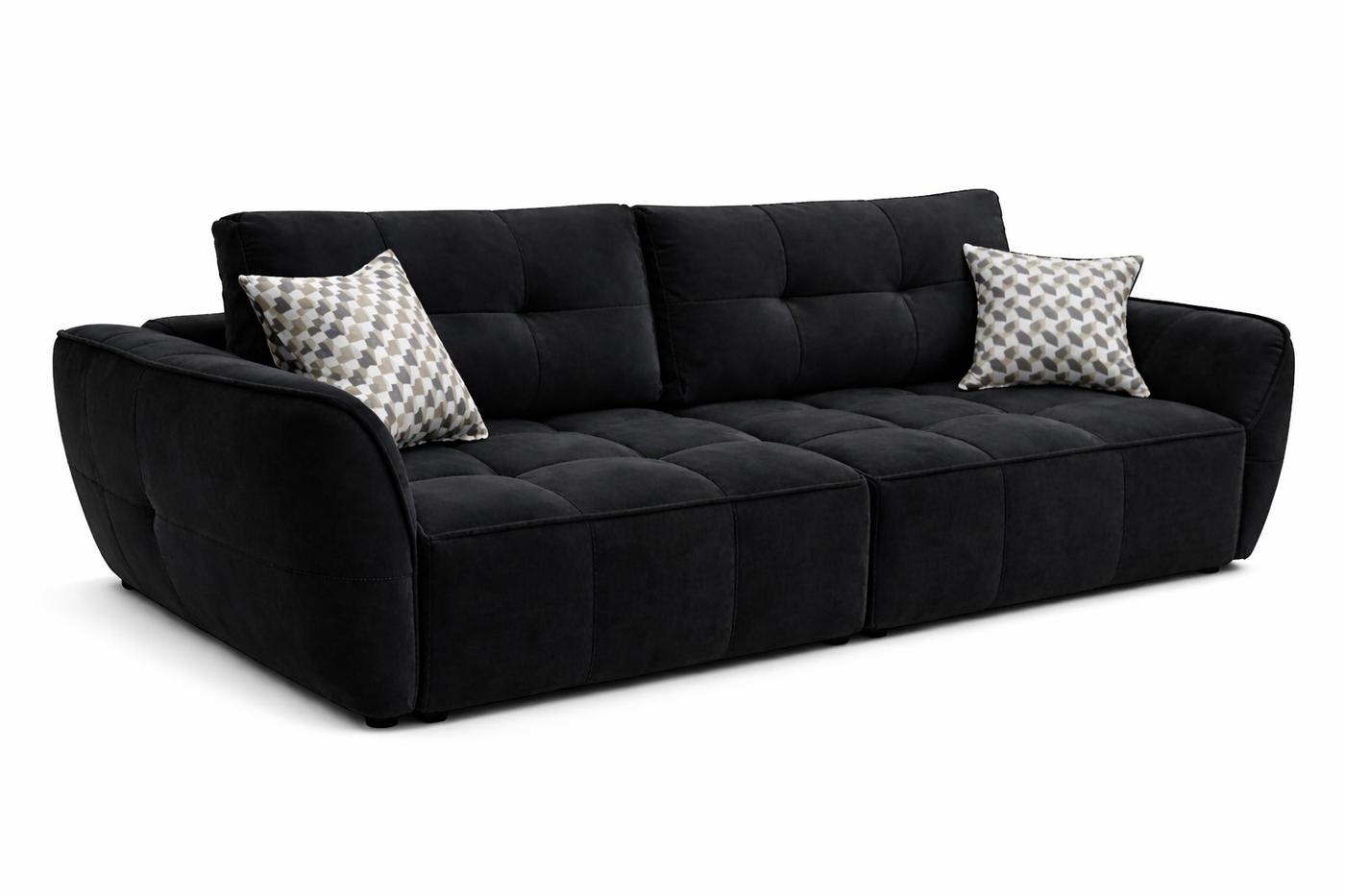 Canapea Aurus Harmony 250 cm (tick-tac) Negru