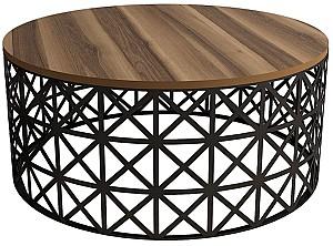 Masuta de cafea, reviste Trendy Selin Metal Ferforje Nuc (Maro)