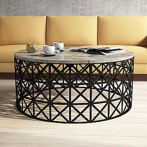 Masuta de cafea, reviste Trendy Selin Marmura alba