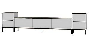 Tumba pentru televizor Trendy Imaj Alb/Negru/Auriu