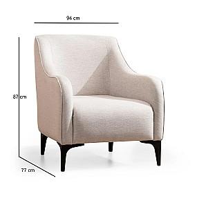 Fotoliu Trendy Belissimo Alb