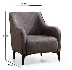 Fotoliu Trendy Belissimo Gri inchis