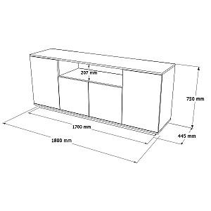 Comoda Trendy FR15-AW Pin Atlantic (Maro)/Alb