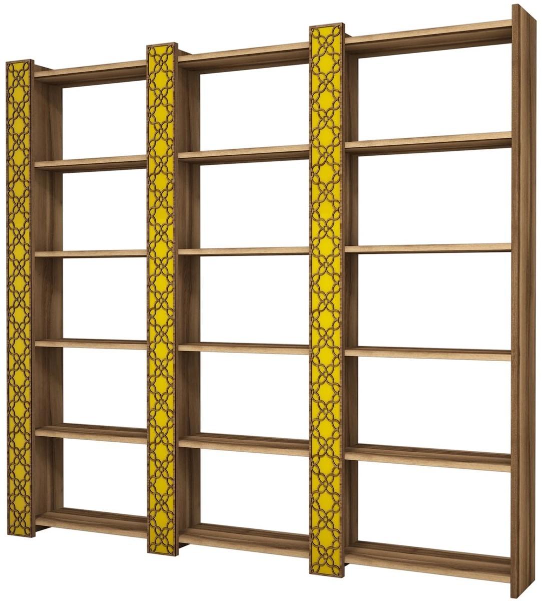 Etajera Trendy City 3 Nuc (Maro)/Galben