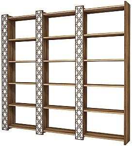 Etajera Trendy City 3 Nuc (Maro)/Alb