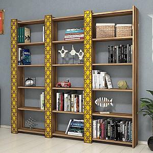 Etajera Trendy City 3 Nuc (Maro)/Galben