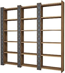 Etajera Trendy City 2 Nuc (Maro)/Calcedonie (Albastru)