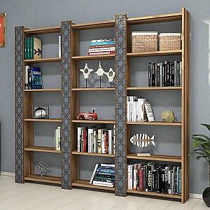 Etajera Trendy City 2 Nuc (Maro)/Calcedonie (Albastru)