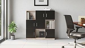 Comoda Trendy VO7-OB Stejar (Bej)/Negru