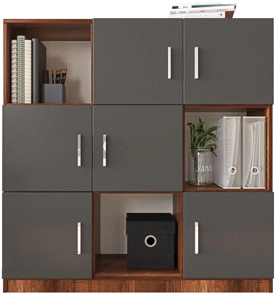 Comoda Trendy VO7-BA Nuc (Maro)/Antracit (Gri)