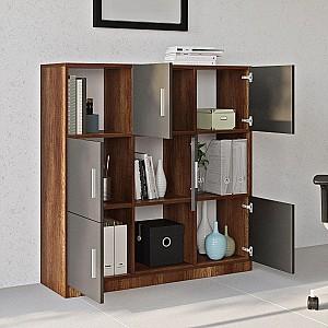 Comoda Trendy VO7-BA Nuc (Maro)/Antracit (Gri)