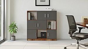 Comoda Trendy VO7-BA Nuc (Maro)/Antracit (Gri)